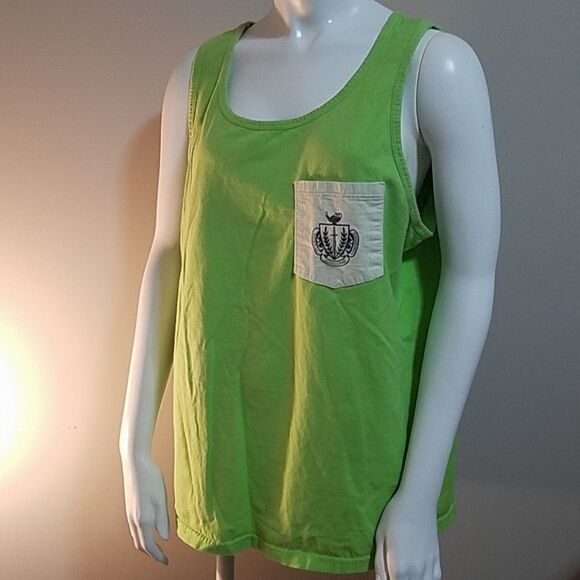 Comfort Colors Green Panhellenic Tank Top (Medium) - Picture 1 of 7